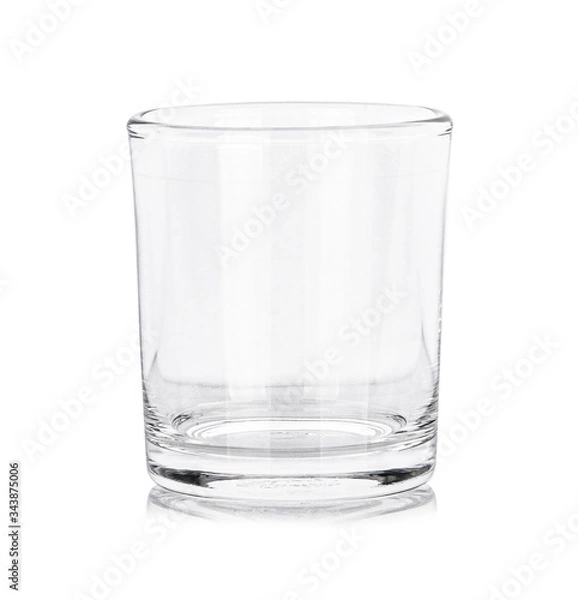 Obraz emty glass isolated on white background