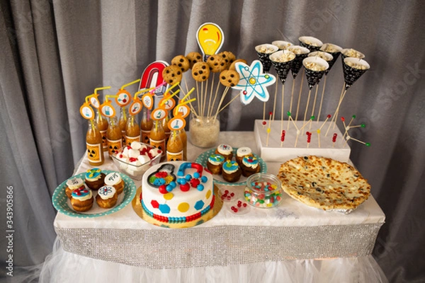 Obraz birthday cake with candles