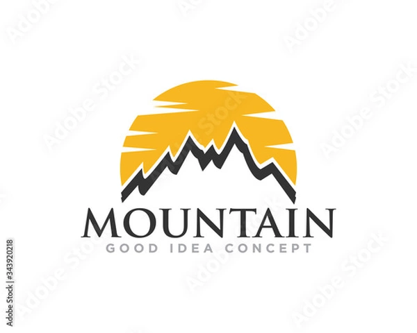 Fototapeta Mountain Logo Icon Design Vector