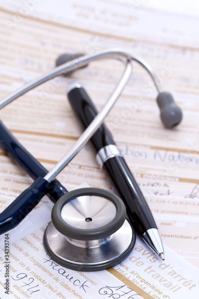 Obraz Avis d'arrêt de travail