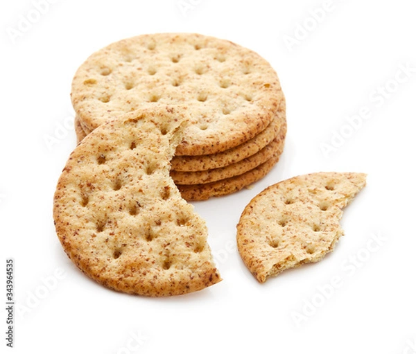 Obraz Cracker Isolated on White Background