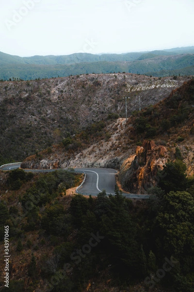 Fototapeta Road in the mountains 