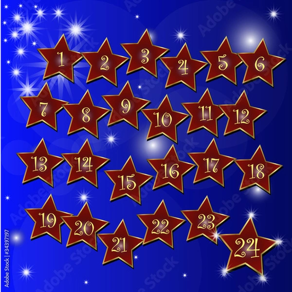 Fototapeta Adventskalender