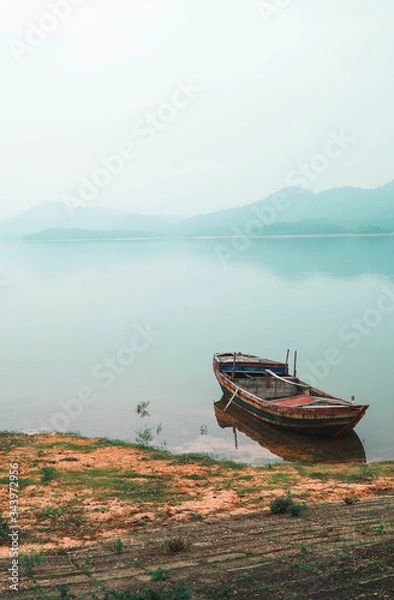 Obraz boat on the lake