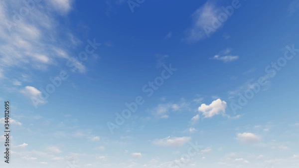 Fototapeta Cloudy blue sky abstract background, blue sky background with tiny clouds
