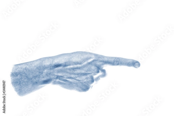Obraz blue hand right