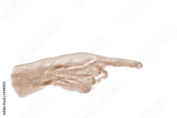 Obraz sepia hand right