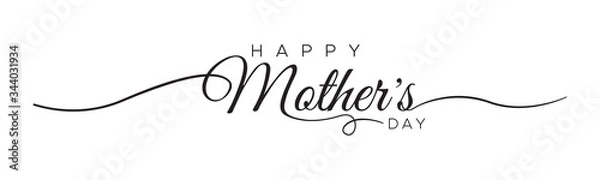 Obraz HAPPY MOTHER'S DAY lettering calligraphy banner vector