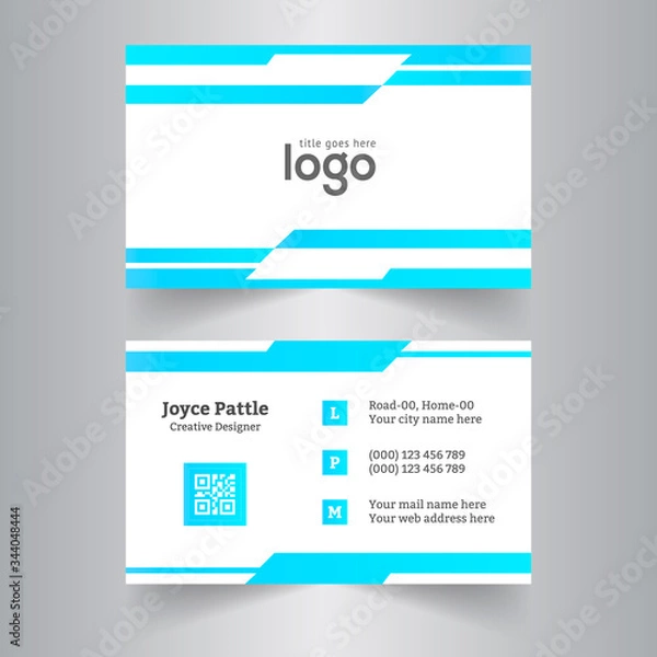 Obraz  Abstract business card template Design.
