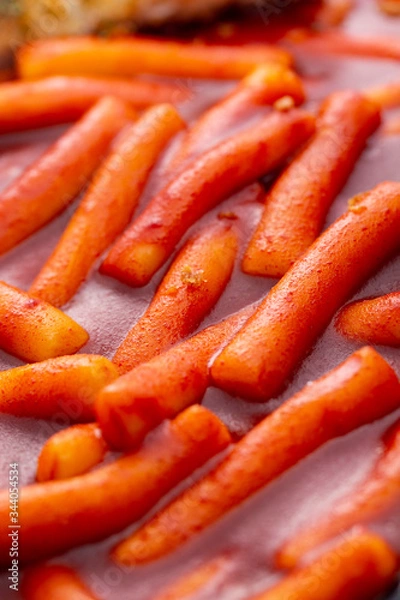 Fototapeta 한국 전통음식 떡복이