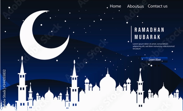 Obraz template special ramadan night