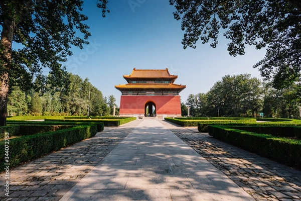 Fototapeta The entrance to the tombs of the Emperor of China