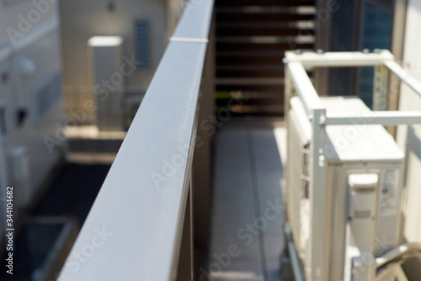 Obraz ベランダのてすり・室外機