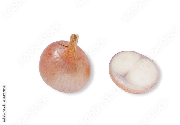Fototapeta onion isolated on white background