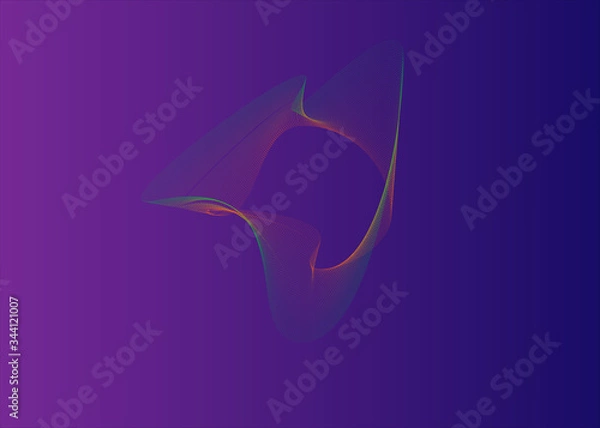 Fototapeta vector illustration of an abstract floral background