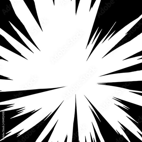 Obraz Black-white contrast Background. Vector