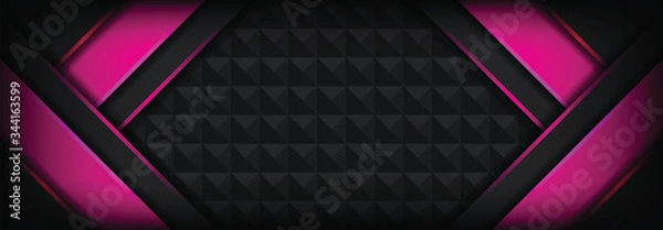 Fototapeta abstract shiny light pink and dark grey background