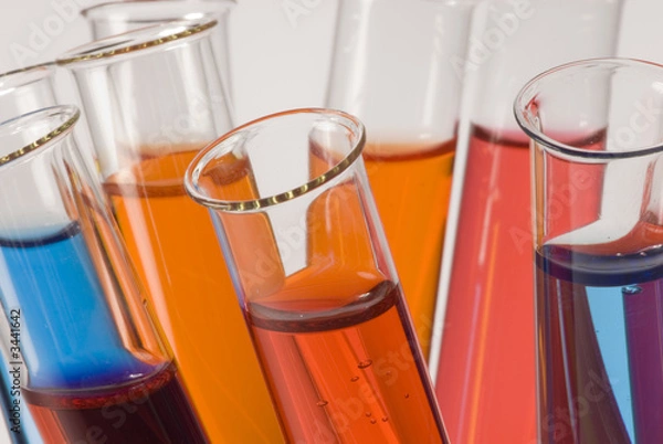 Fototapeta test tubes close-up