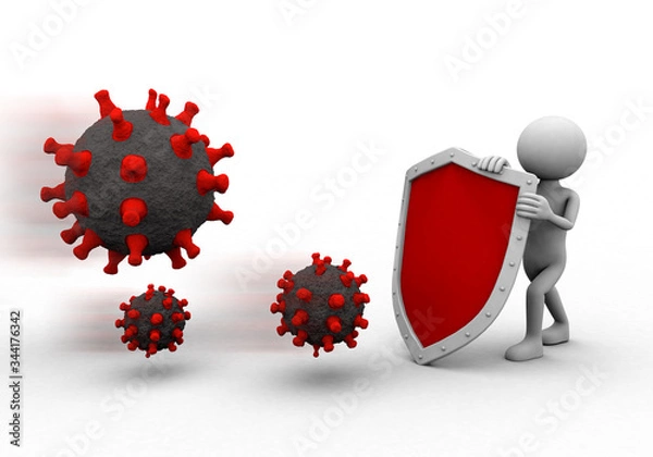 Obraz Virüs Hygienic shield