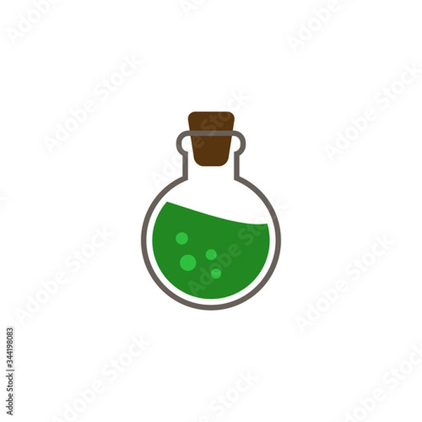 Fototapeta Magic potion vector icon isolated on white background