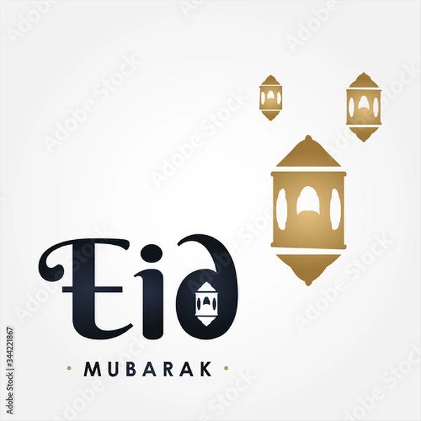 Fototapeta Eid Mubarak Vector Design Illustration
