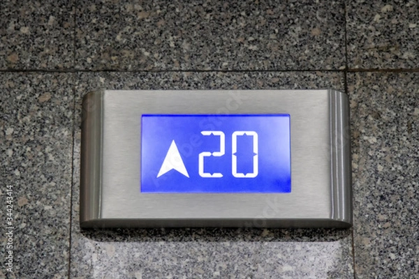 Obraz Elevator to the 20th floor twenty element