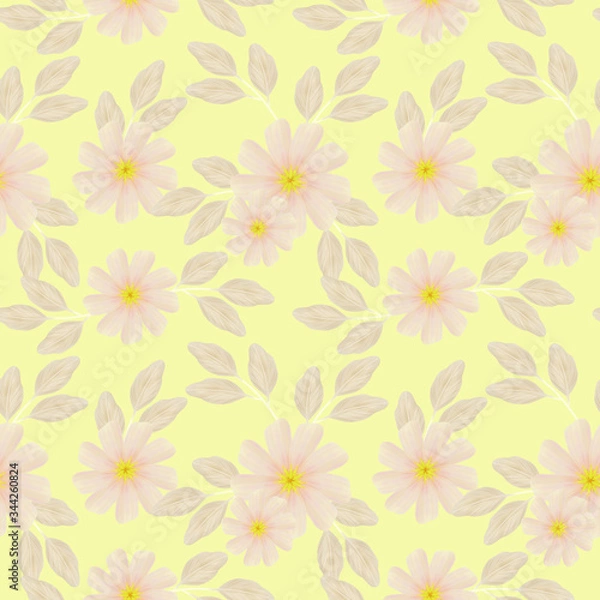 Obraz 
Digital drawing seamless texture,
tenderness of the summer garden.