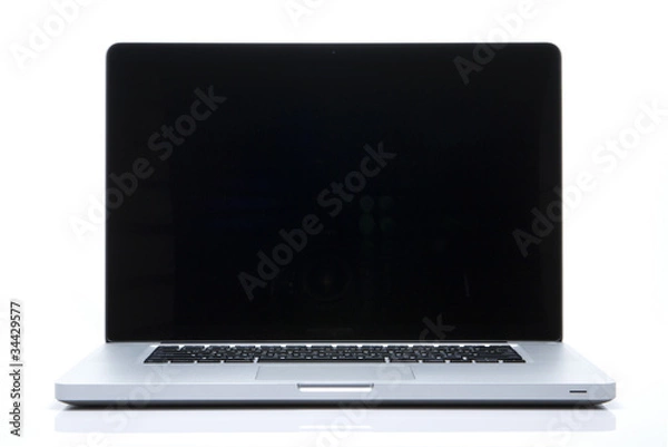 Obraz Laptop on isolated white