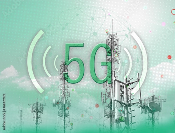 Fototapeta 5G Network