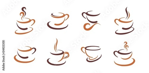 Obraz Coffee icon set