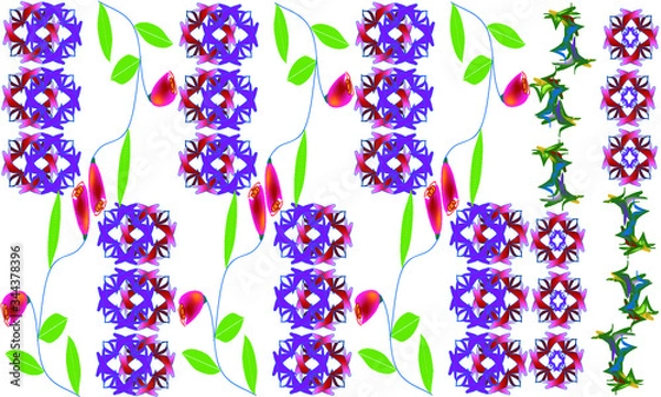 Obraz floral seamless pattern
