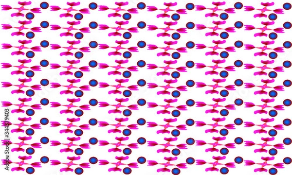 Obraz seamless pattern with pink flowers