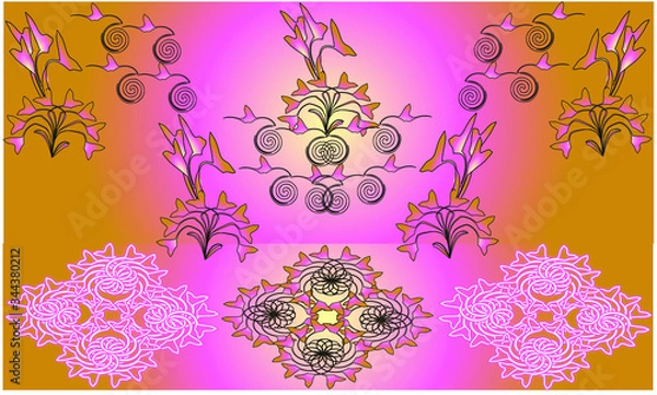 Obraz abstract floral background