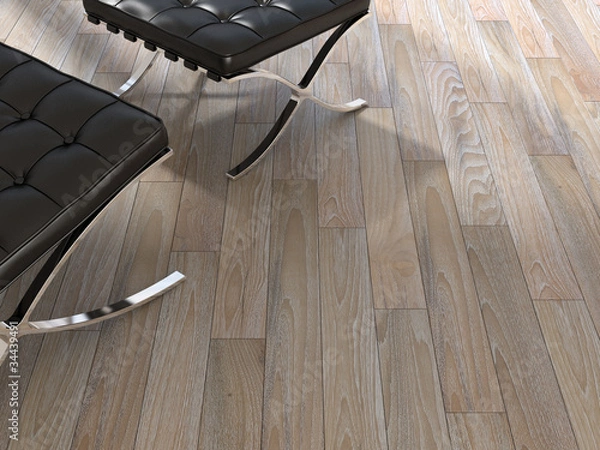 Obraz フローリングと家具