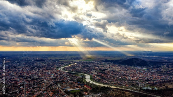 Obraz clouds over the city