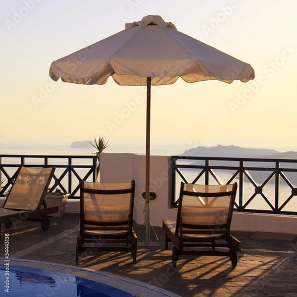 Obraz Sunset on Santorini