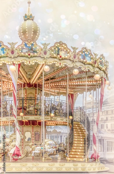 Obraz Background for children. Children's carousel.