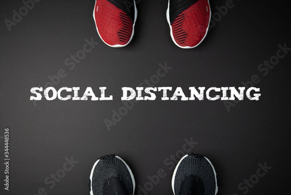 Obraz Social distancing in time of covid-19