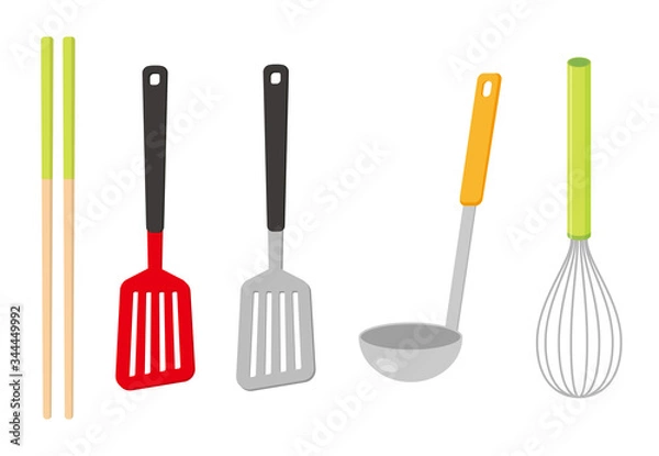 Obraz 菜箸フライ返しおたま泡立て器