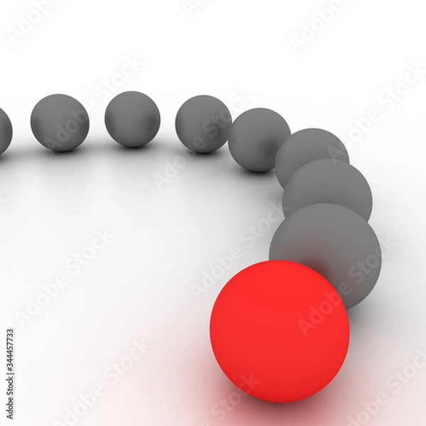Fototapeta Challenge and competition concepts, original 3d rendering