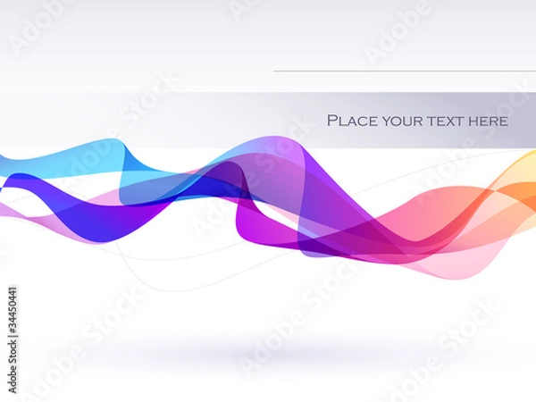 Obraz Wavy background