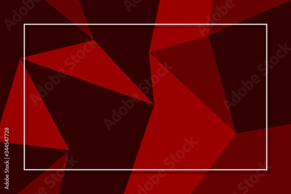 Obraz Dark red light vector square vector image With a small white border and a shadow of white lines in the background