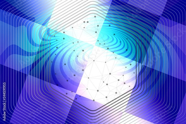 Fototapeta abstract, blue, light, design, pattern, illustration, wallpaper, hexagon, texture, graphic, digital, shape, technology, art, geometric, bright, water, concept, business, lines, white, backgrounds