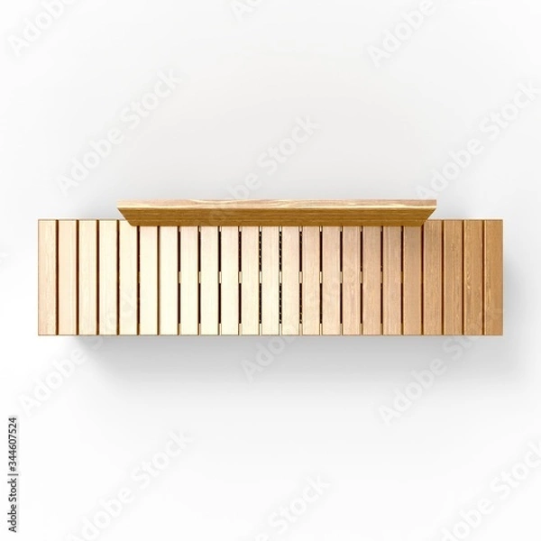Fototapeta 3d model park bench Polywood L2000 2