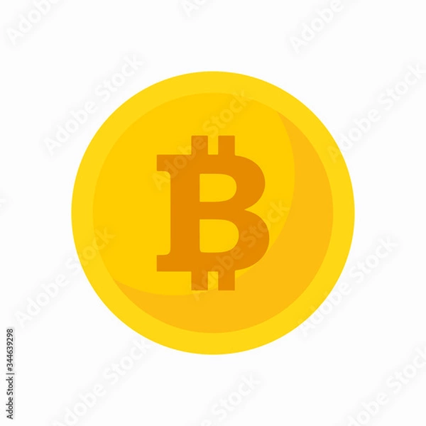 Fototapeta bit coin isolated
