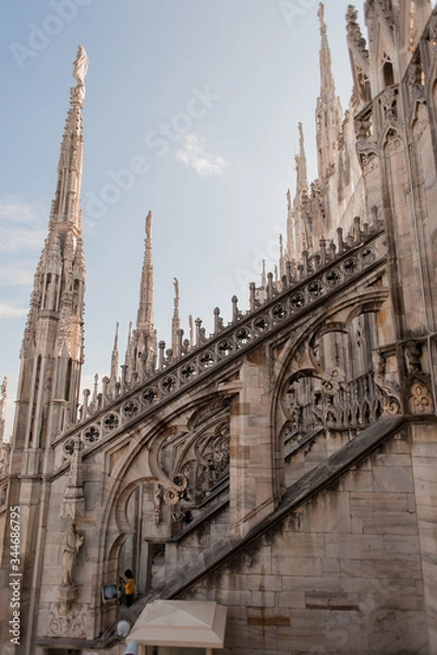 Fototapeta Great sunny summer day in Milano