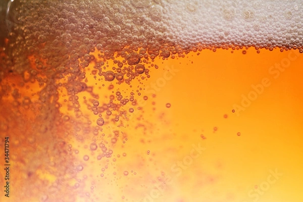 Obraz Beer bubble, macro.