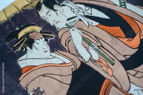 Fototapeta 浮世絵のアップ