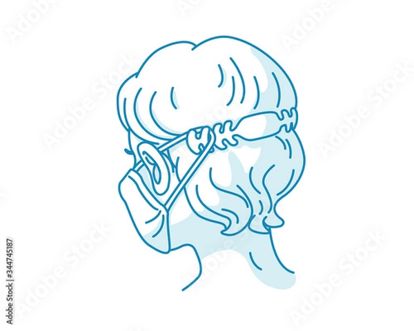 Fototapeta Ear Saver Attachment for Face Masks