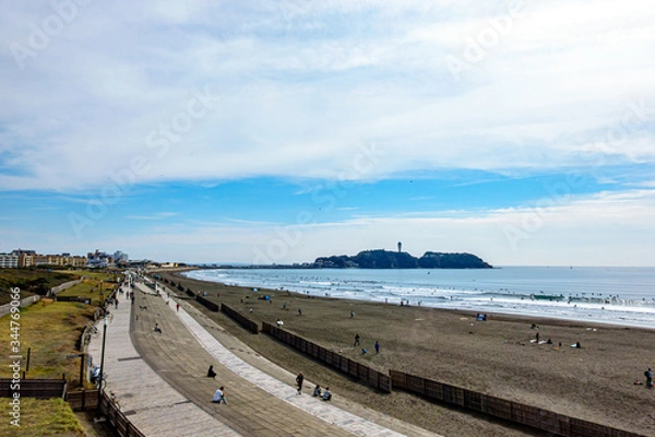 Fototapeta 【神奈川県 江ノ島】湘南の海風景